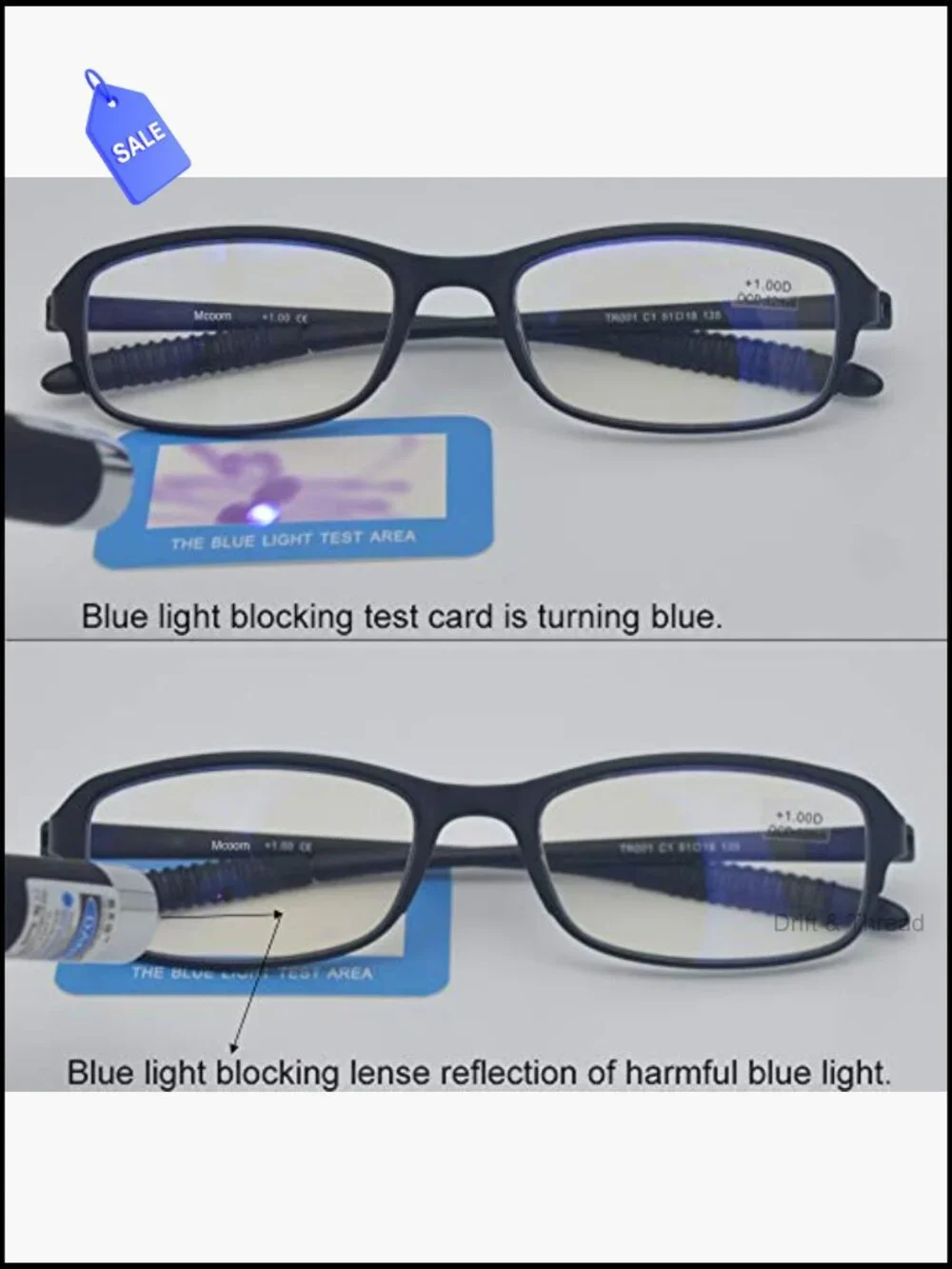 Blue Light Blocking Reading Glasses, UV Protection, Flexible & Lightweight